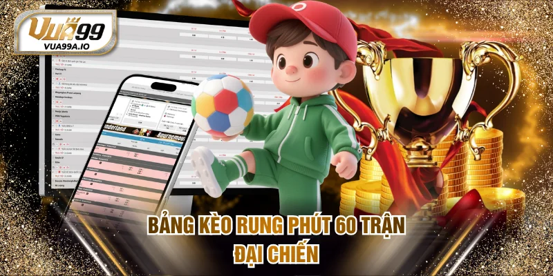 Bảng kèo rung phút 60 trận đại chiến