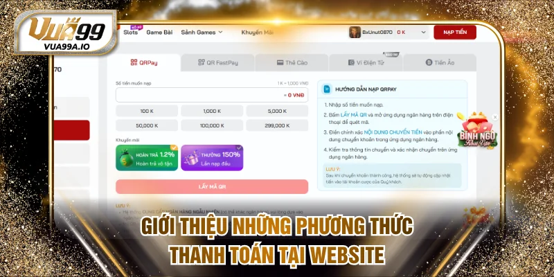 Giới thiệu những phương thức thanh toán tại website