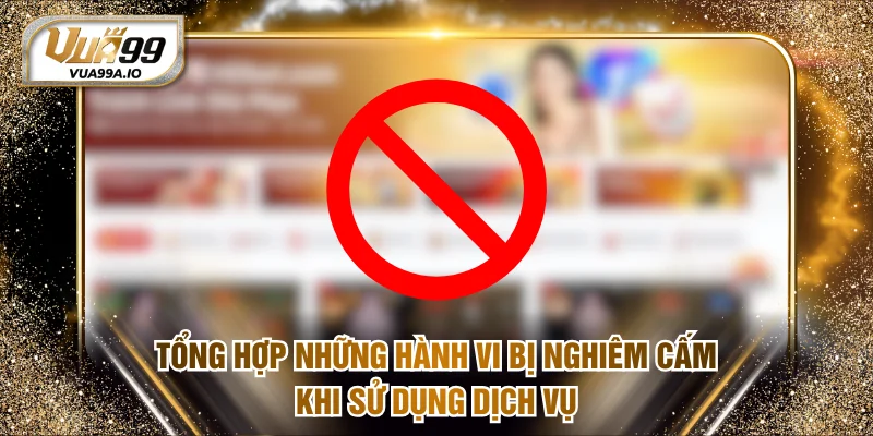 Tổng hợp những hành vi bị nghiêm cấm khi sử dụng dịch vụ
